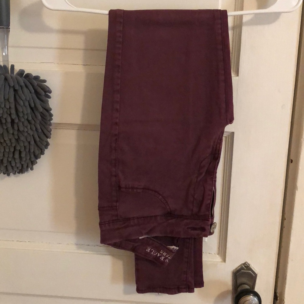 Maroon jeggings